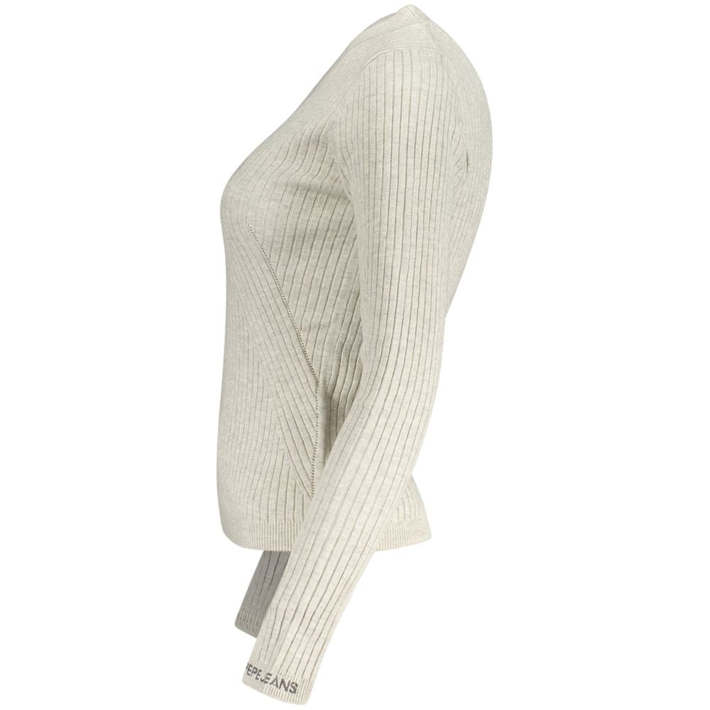 Pepe Jeans Gray Cotton Sweater