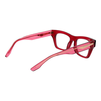 Trussardi Purple Acetate Glasses (Frames) with full-rim rectangle style for women, featuring demo lenses and acetate material.