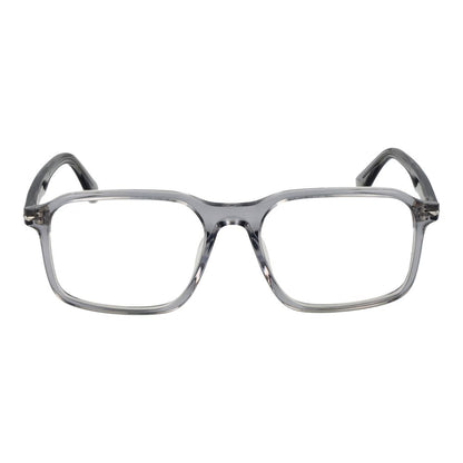 Police Gray Cellulose Acetate Glasses (Frames) for men, full-rim rectangle style, grey frame with demo lenses, size 53-17-145.