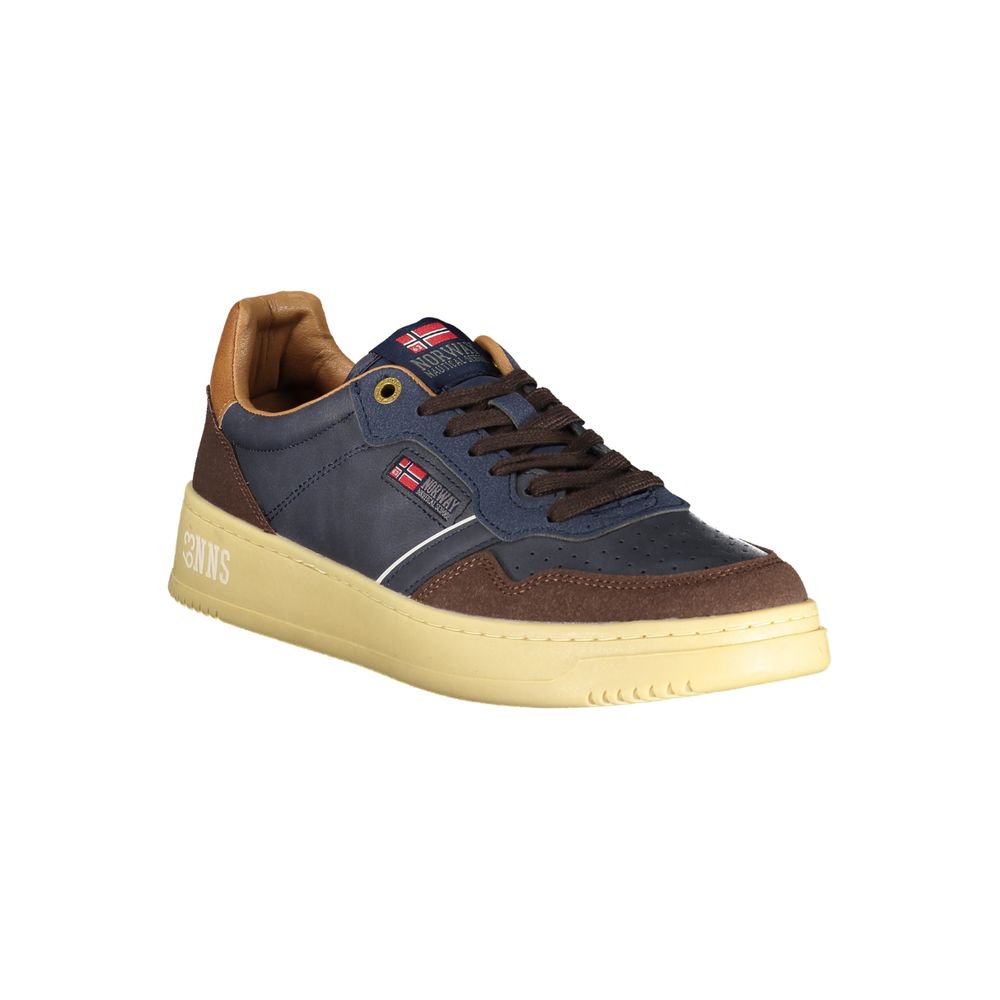 Norway 1963 Blue Polyurethane Men Sneaker 1728,67403481248,Athletic - Sneakers - Shoes,Blue,EU41/US8,EU42/US9,EU43/US10,EU44/US11,EU45/US12,EU46,Men,New with tags,Norway 1963,Shoes,Sneakers - Shoes