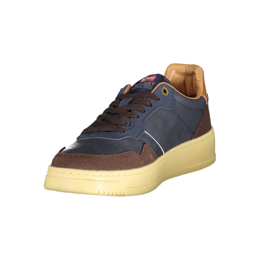 Norway 1963 Blue Polyurethane Men Sneaker 1728,67403481248,Athletic - Sneakers - Shoes,Blue,EU41/US8,EU42/US9,EU43/US10,EU44/US11,EU45/US12,EU46,Men,New with tags,Norway 1963,Shoes,Sneakers - Shoes