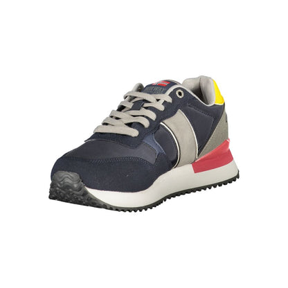 Norway 1963 Blue Polyester Men Sneaker with vibrant colors and modern design