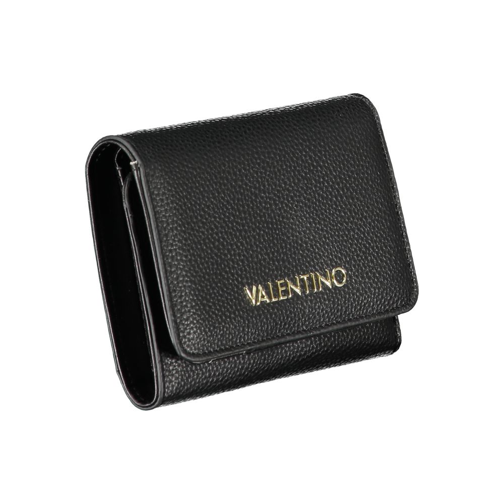 Mario Valentino Black Polyurethane Women Wallet