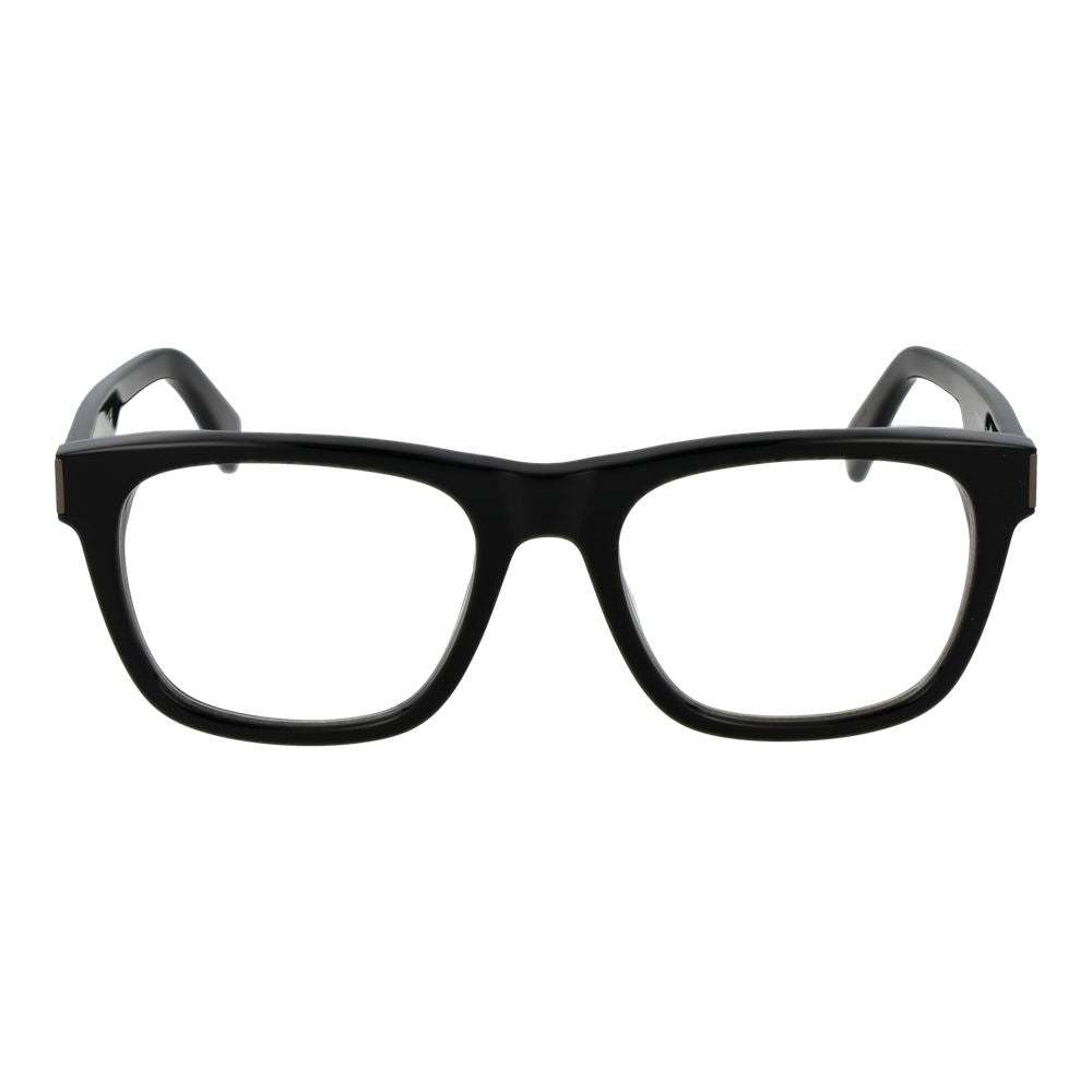 Tod's Black Acetate Glasses (Frames) for men, full-rim rectangle style, black demo lenses, acetate frame, includes branded case.