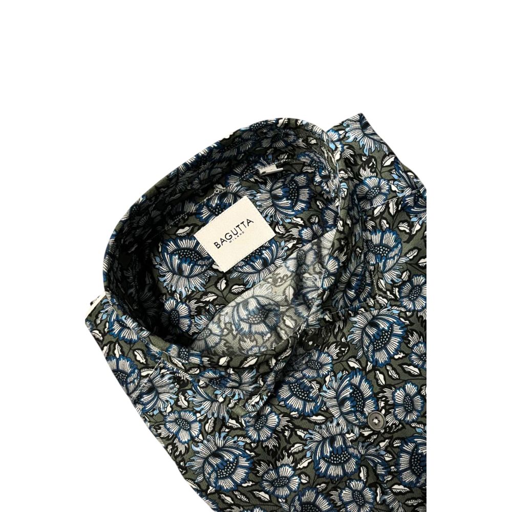 Bagutta Multicolor Cotton Men's Shirt Bagutta