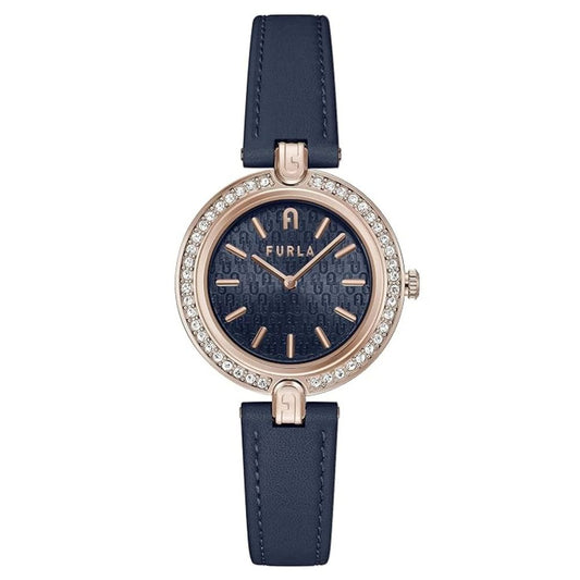 Furla Blue Leather Dress Watch 1728,67434610848,Accessories,Blue,Dress Watches - Watches - Accessories,Furla,New with tags,Watches - Accessories,Women