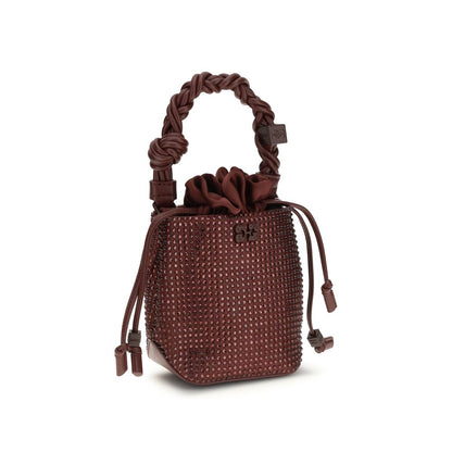 Ganni Bordeaux Recycled Polyester Handbag 1728,72470364320,Bags,Bordeaux,Ganni,Handbags - Bags,New with tags,Women