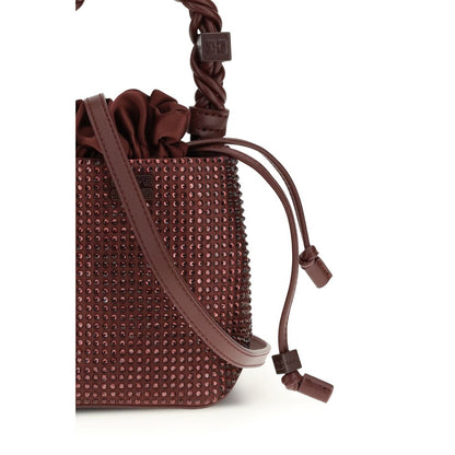 Ganni Bordeaux Recycled Polyester Handbag 1728,72470364320,Bags,Bordeaux,Ganni,Handbags - Bags,New with tags,Women