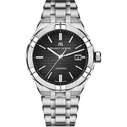 MAURICE LACROIX MOD. AIKON AUTOMATIC wristwatch, stainless steel case and bracelet, sapphire dial, water resistant 20 ATM, Swiss made.