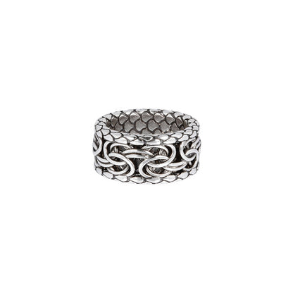ALBERT M. JEWELS JEWELRY Mod. WSOX00396.S-28 stylish silver ring with intricate design