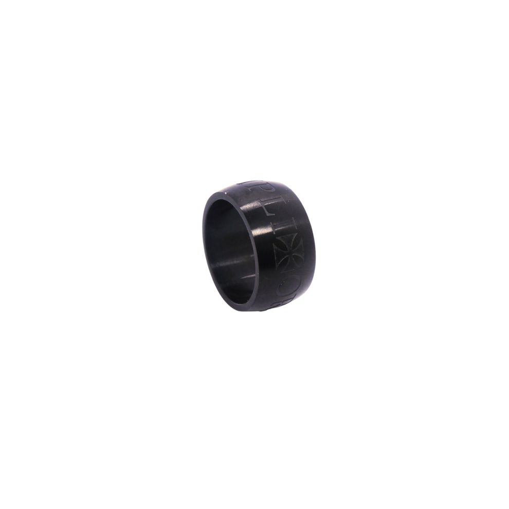 AN JEWELS JEWELRY Mod. AA.R260BBK-10 black ring featuring intricate designs