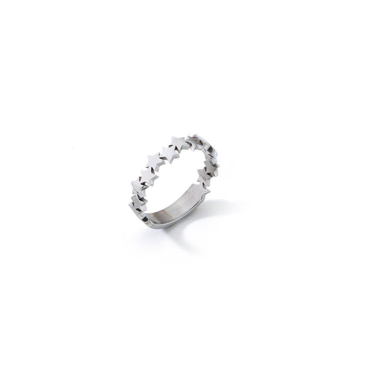 Alt Tag: AN JEWELS JEWELRY Mod. ADC.R02S-9 silver star ring