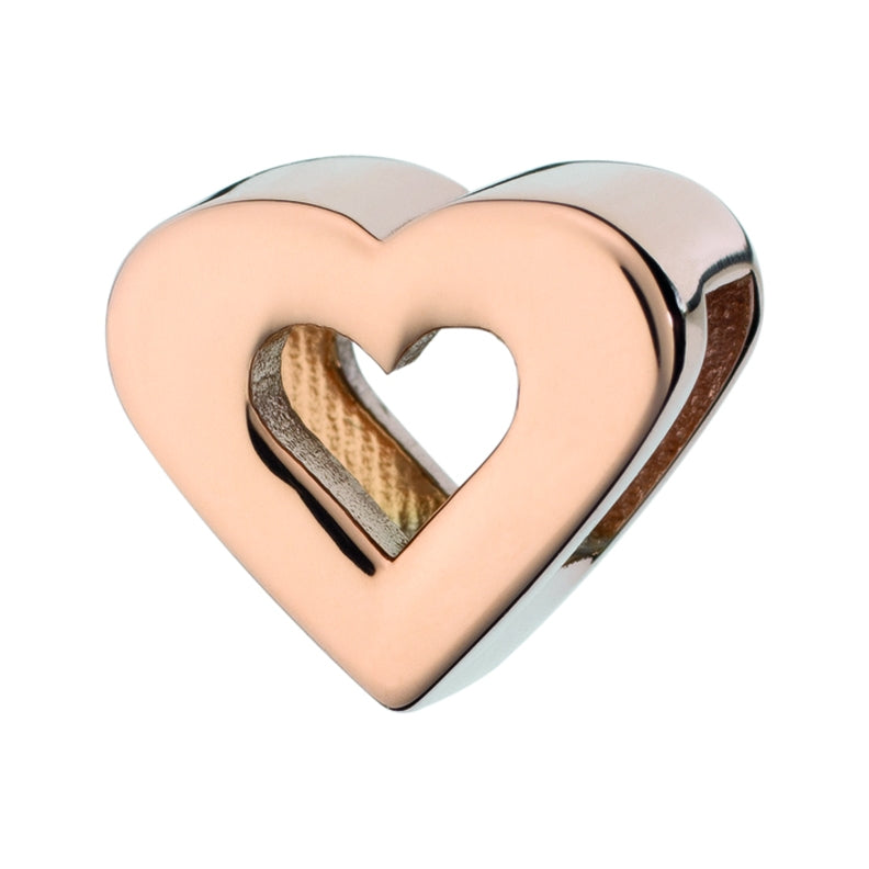 AN JEWELS JEWELRY Mod. AL.DLI02RG heart-shaped accessory in rose gold and silver