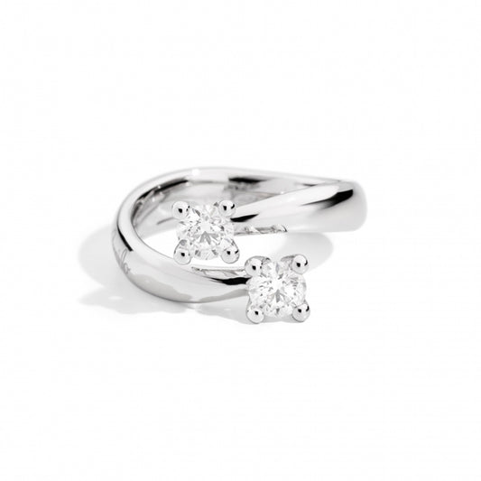 Luxury jewelry featuring ANELLI RECARLO MOD. R02CO341_047, a stunning white gold ring with diamond accents.