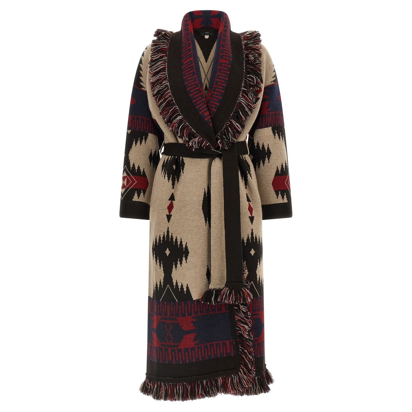 Alanui Multicolor Virgin Wool Coat