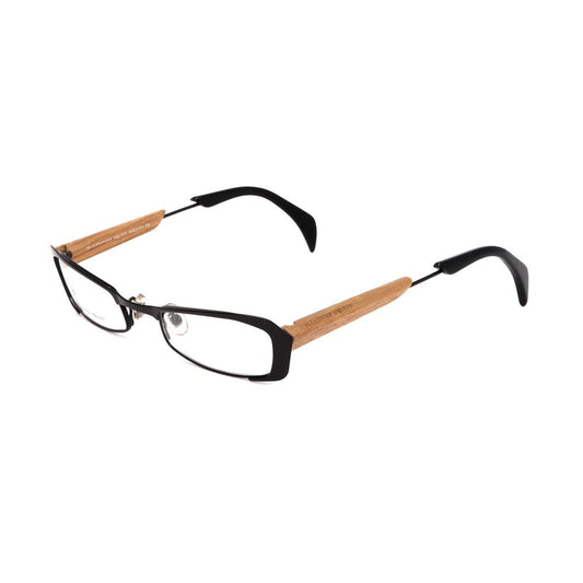Alexander McQueen Black Metal Frames, unisex glasses, model AMQ411465Z, 50/21/140mm, black color, metal construction