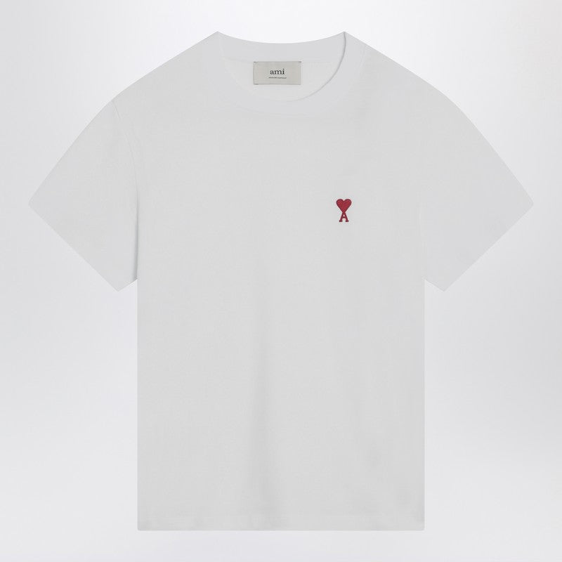 Ami Paris White Ami De Coeur T-shirt