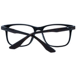 BMW Black Men Optical Frames, square full-rim plastic eyeglasses with demo lenses, ideal for a stylish and modern look.