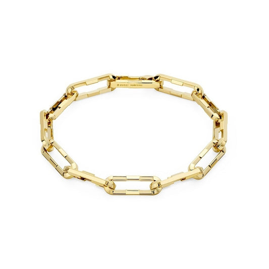 BRACCIALI GUCCI MOD. YBA744753001 gold bracelet with elegant chain links