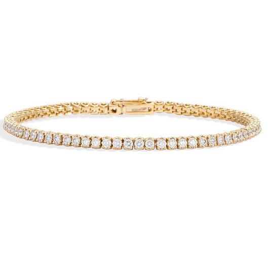 BRACCIALI RECARLO MOD. T01SE730_G170-18 elegant gold bracelet with diamonds
