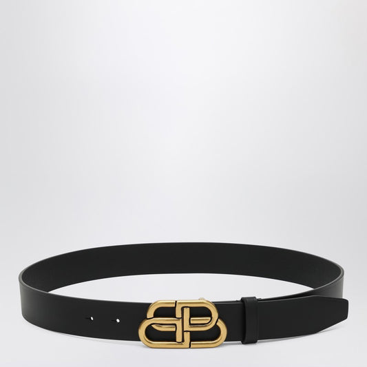 Balenciaga Black leather BB belt LDin,Men,Men > Accessories,Men > Accessories > Belts,Spring - Summer 2025,Yes Eu Balenciaga 5703701CH04/Q_BALEN-1000_300