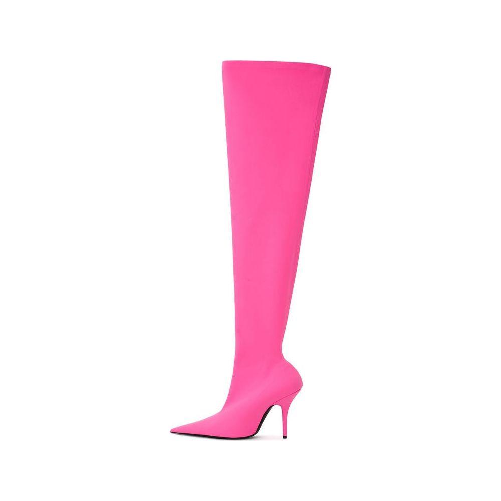 Balenciaga Pink Polyester Boot
