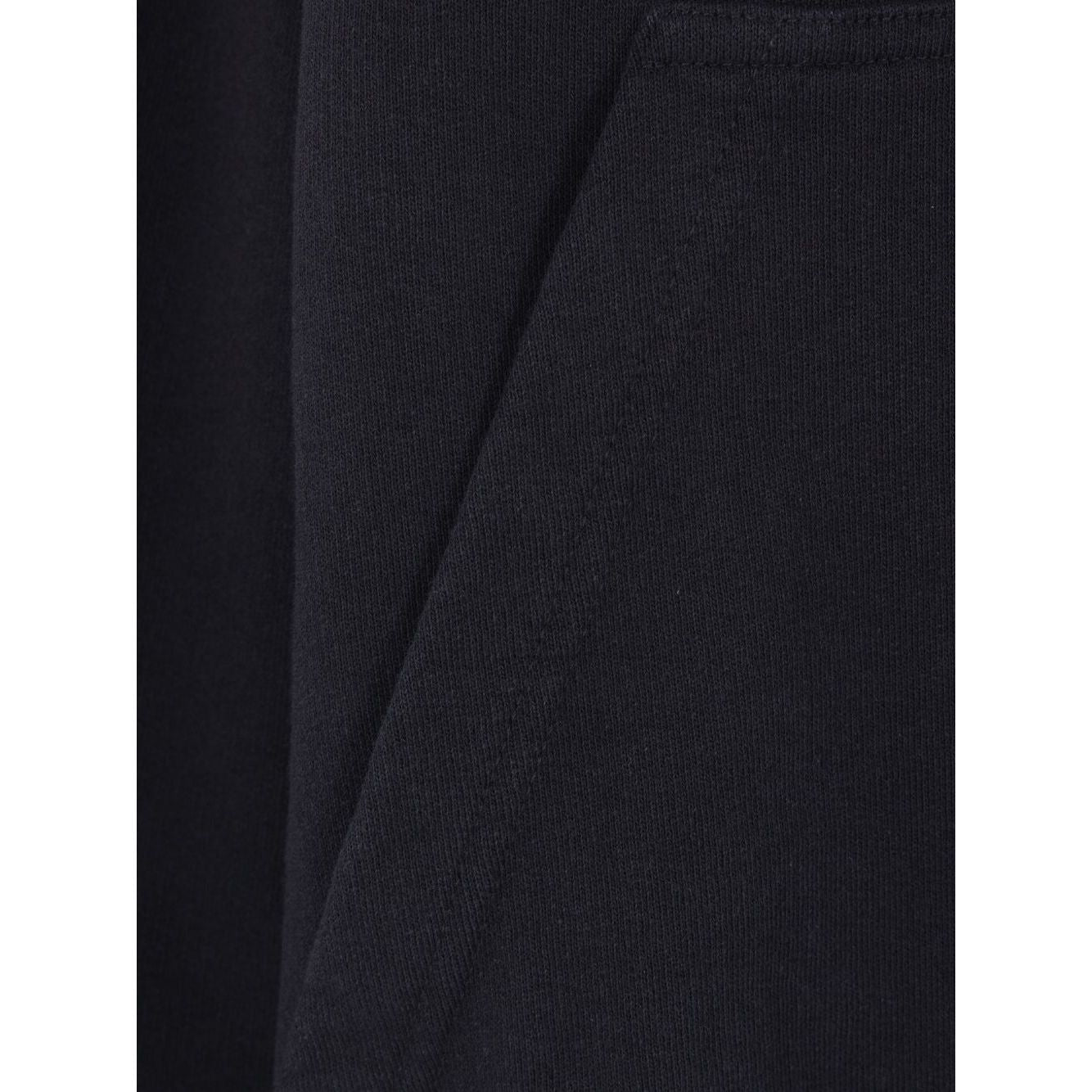 Balenciaga Sweaters Black with kangaroo pocket and ribbed trims in black cotton jersey.