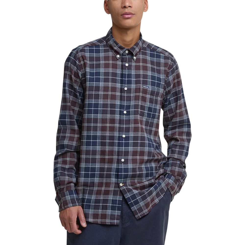 Barbour Bicolor Cotton Pattern Shirt 1728,71956299936,Barbour,Bicolor,Clothing,IT44 | S,IT46 | M,IT48 | L,Men,New with tags,Pattern - Shirts - Clothing,Shirts - Clothing
