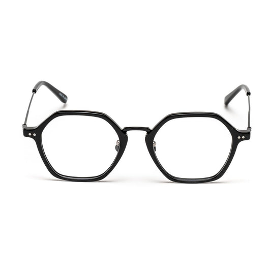 Belstaff Black Stainless Steel Frames, unisex glasses with 50/20/145 mm measures, handmade in Japan with Carl Zeiss lenses.