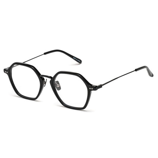 Belstaff Black Stainless Steel Frames, unisex glasses handcrafted in Japan with high-grade materials, 50/20/145 mm dimensions.
