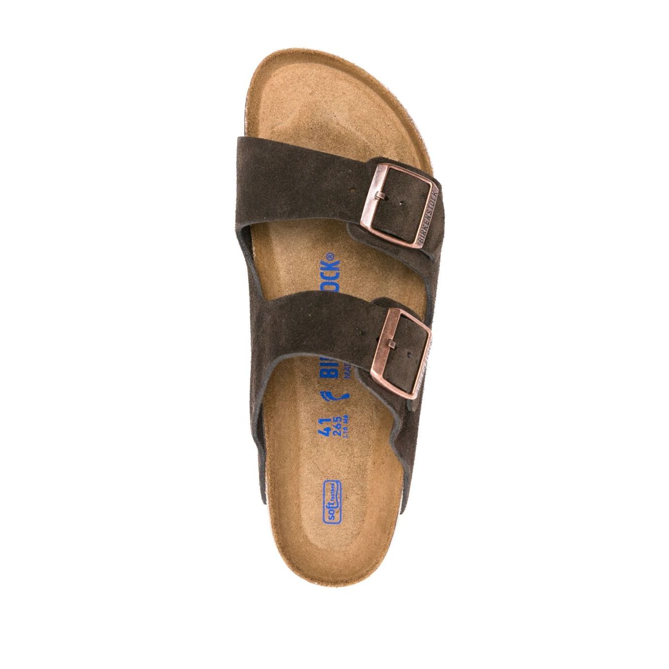 Birkenstock Arizona buckled suede sandals