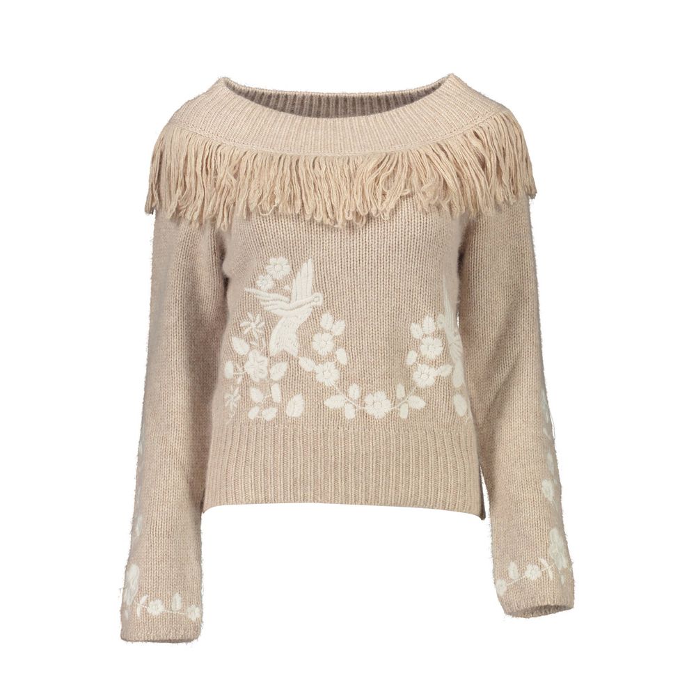 Blugirl Beige Viscose Women's Sweater Blugirl