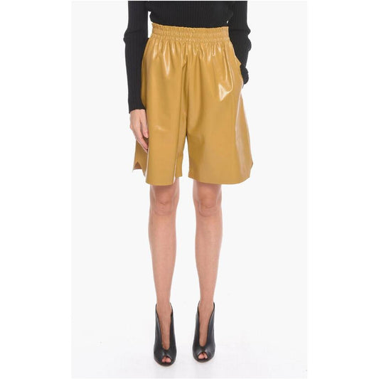 Bottega Veneta Bottega Veneta Leather SHINY Gaucho Shorts BO-P533988-M 1728,74866327712,Bottega Veneta,Clothing,M,New with tags,Shorts - Women - Clothing,Women,Women - Clothing,XS,Yellow