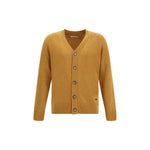 Brooksfield Cardigan in Virgin Wool, medium-knit, long sleeves, button closure, solid color, AW25 collection, elegant casual style
