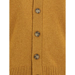Brooksfield Cardigan in Virgin Wool - medium-knit, solid color, button closure, ideal for elegant and casual looks, AW25, made in Italy.