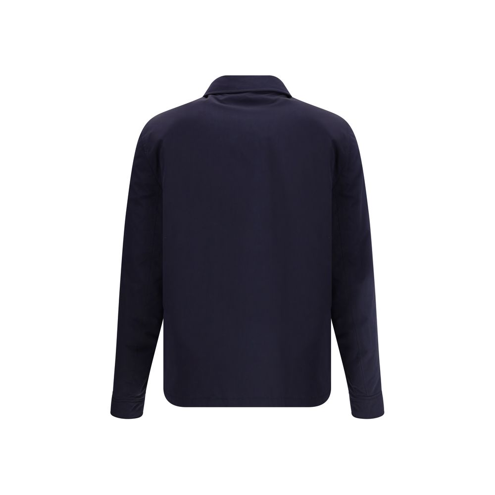 Brunello Cucinelli Blue Nylon Full-Length Jacket