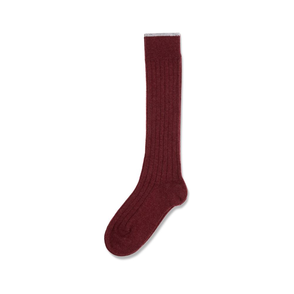 Brunello Cucinelli Bordeaux Cashmere Socks