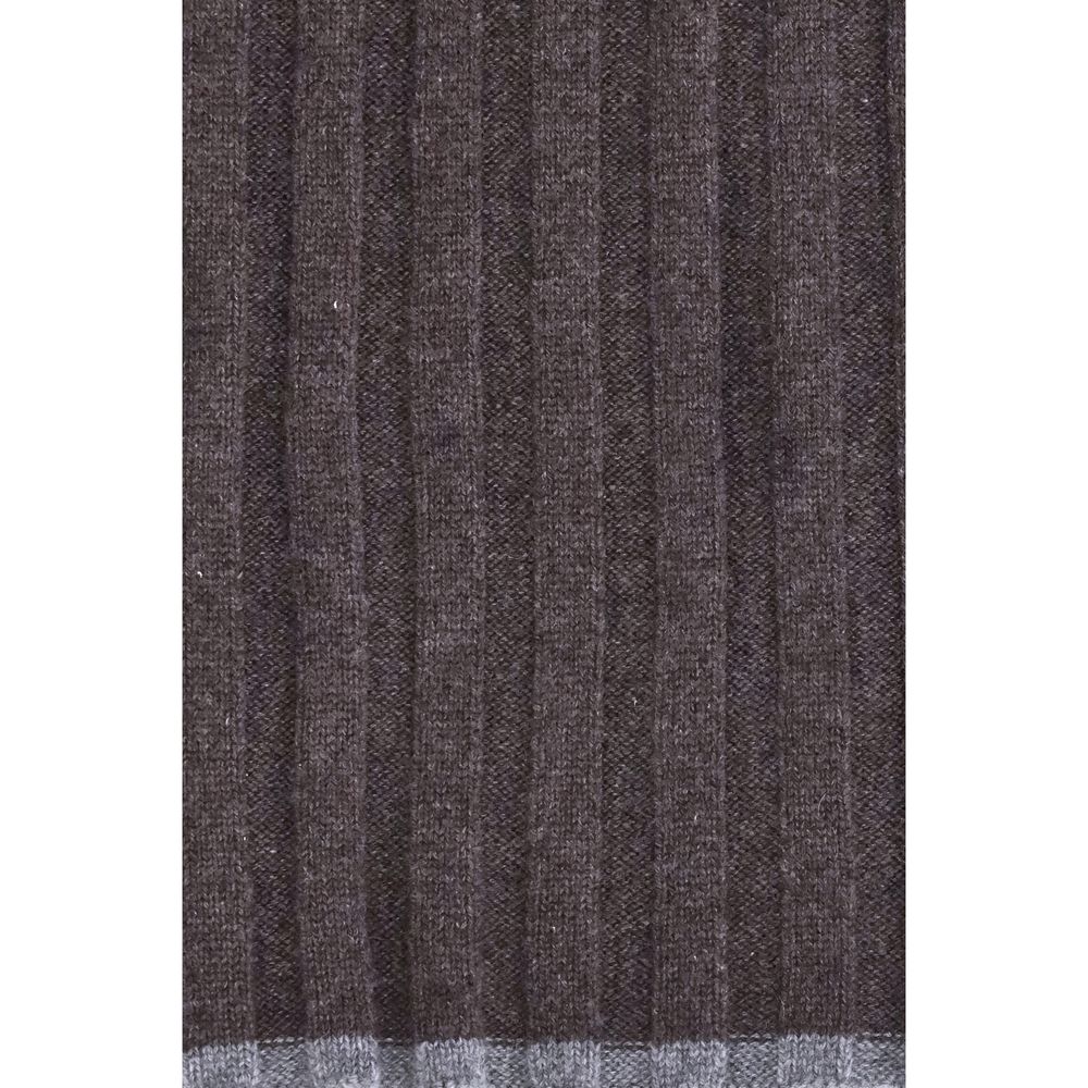 Brunello Cucinelli Brown Cashmere Scarf