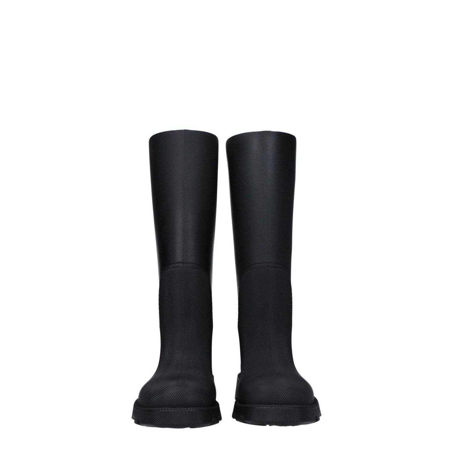 Burberry Black Cotton Rain Boots