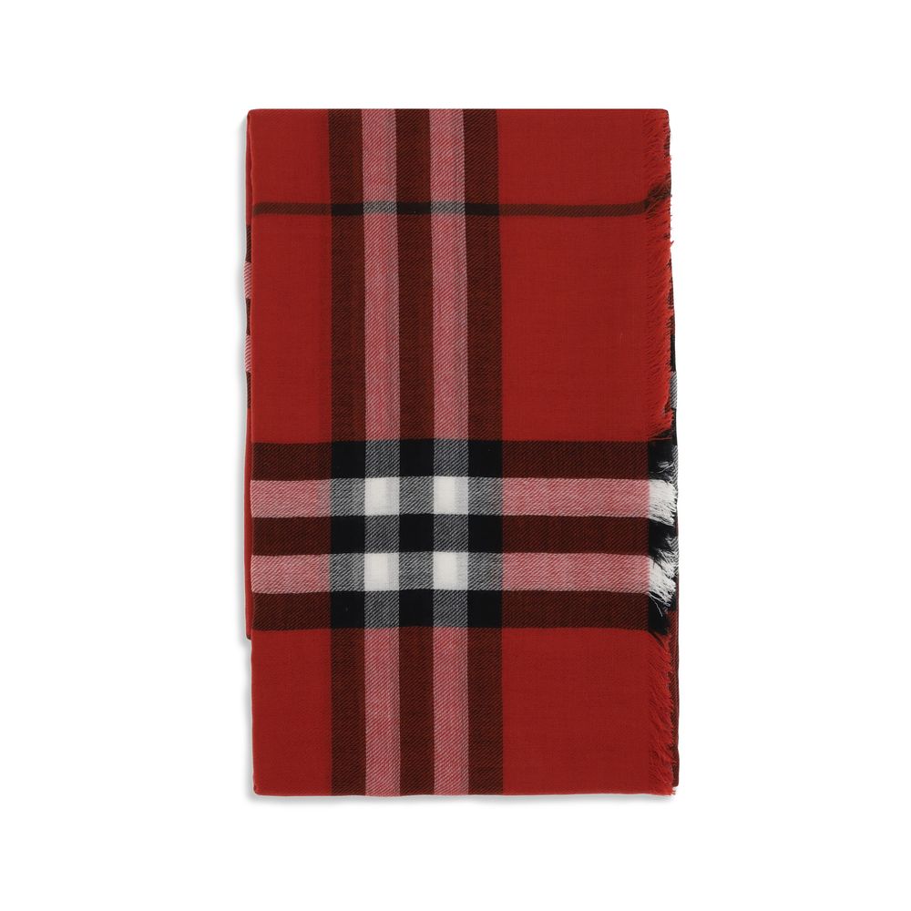 Burberry Red Wool Scarf