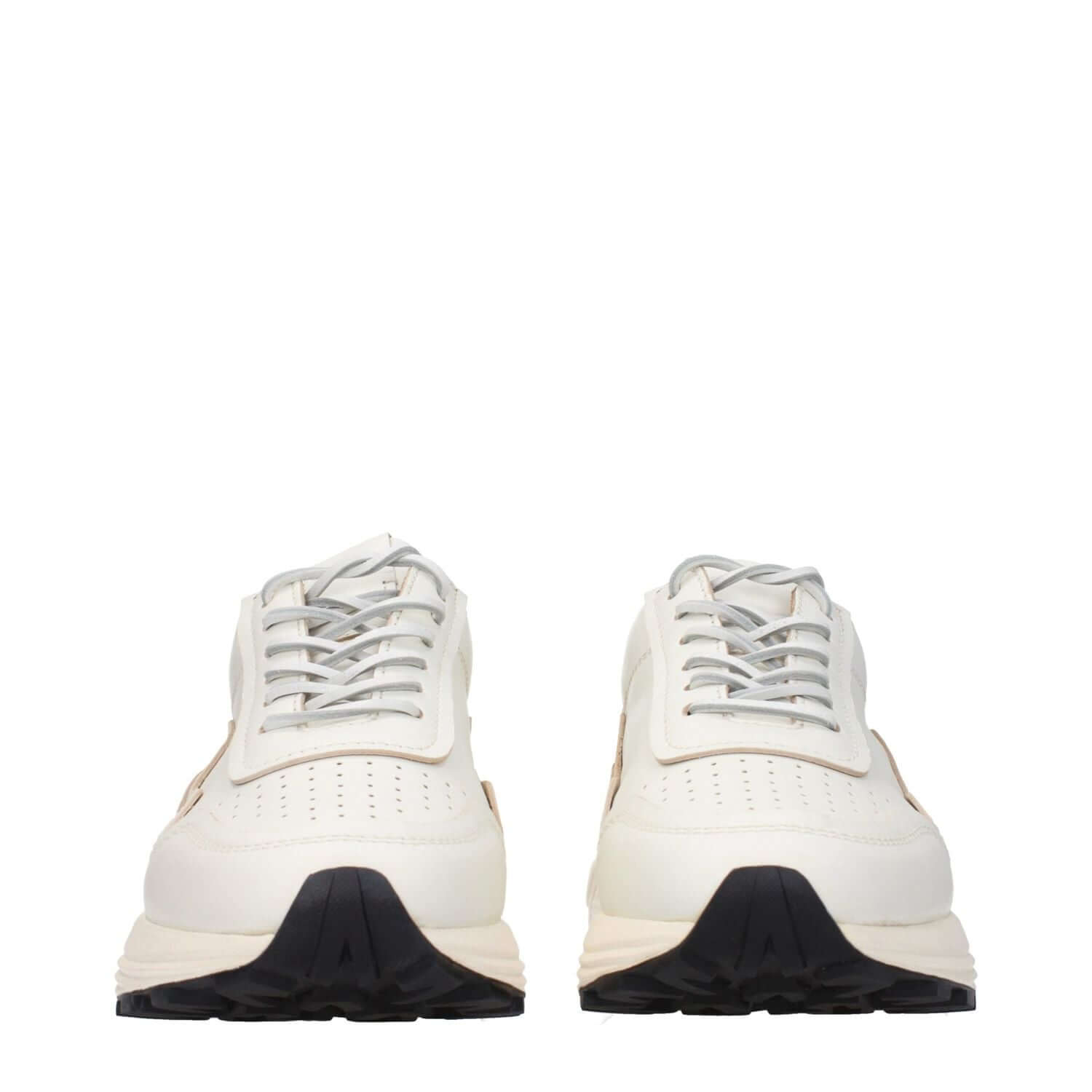 Buttero White Leather Low Top Sneakers