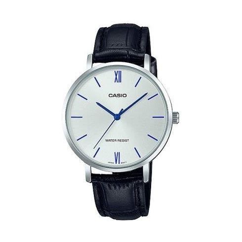 CASIO COLLECTION Mod. MINIMAL. LEATHER - SILVER