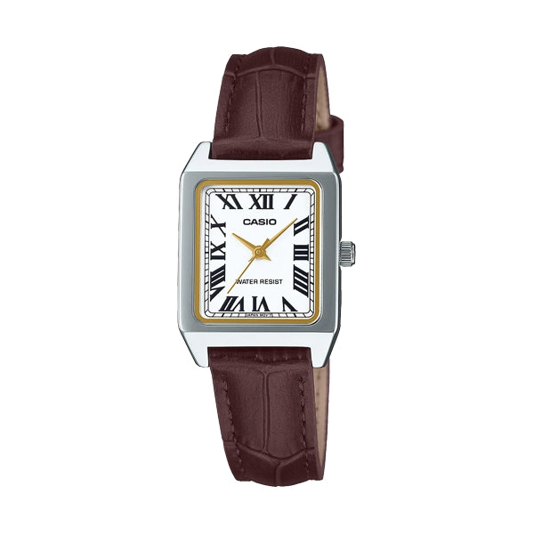 CASIO COLLECTION Mod. TANK. LEATHER - WHITE LTP-B150L-7B2EF