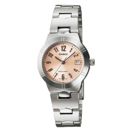 CASIO COLLECTION & VINTAGE CASIO COLLECTION Mod. LADY DATE - ANTIQUE PINK LTP-1241D-4A3DF Category-Watches,Gender-Women,Lady,READY STOCKED WATCHES,Subcategory-WatchesWomen,Wristwatch