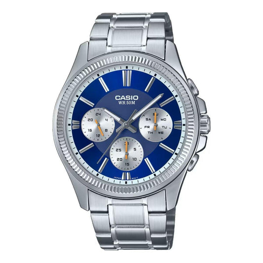 CASIO COLLECTION & VINTAGE CASIO COLLECTION Mod. MULTIFUNCTION CALENDAR - BLUE MTP-1375D-2AVDF Gent,Gent Ready stocked Watches,READY STOCKED WATCHES,Watches for Men - Watches,Wristwatch