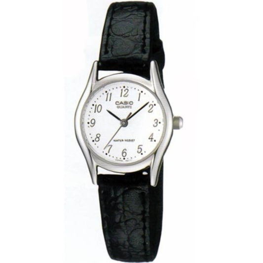 CASIO COLLECTION & VINTAGE CASIO COLLECTION Mod. ONLY TIME, LEATHER - WHITE LTP-1094E-7BRDF Category-Watches,Gender-Women,Lady,READY STOCKED WATCHES,Subcategory-WatchesWomen,Wristwatch