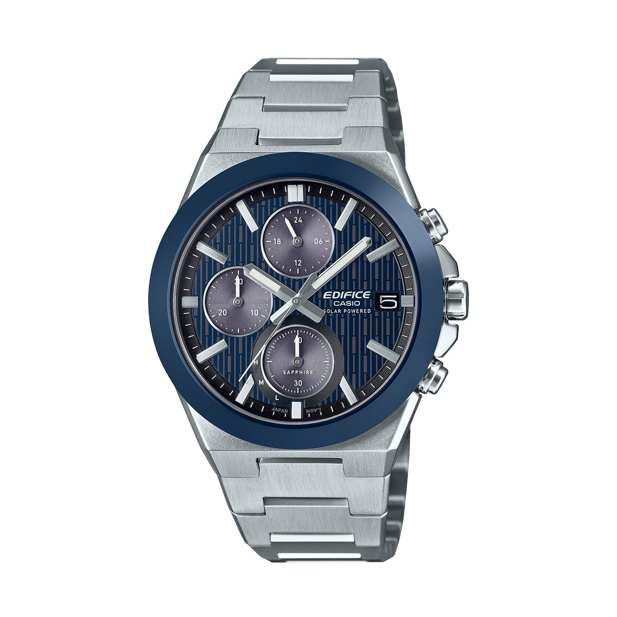 CASIO EDIFICE Mod. SOLAR POWERED CHRONOGRAPH - BLUE