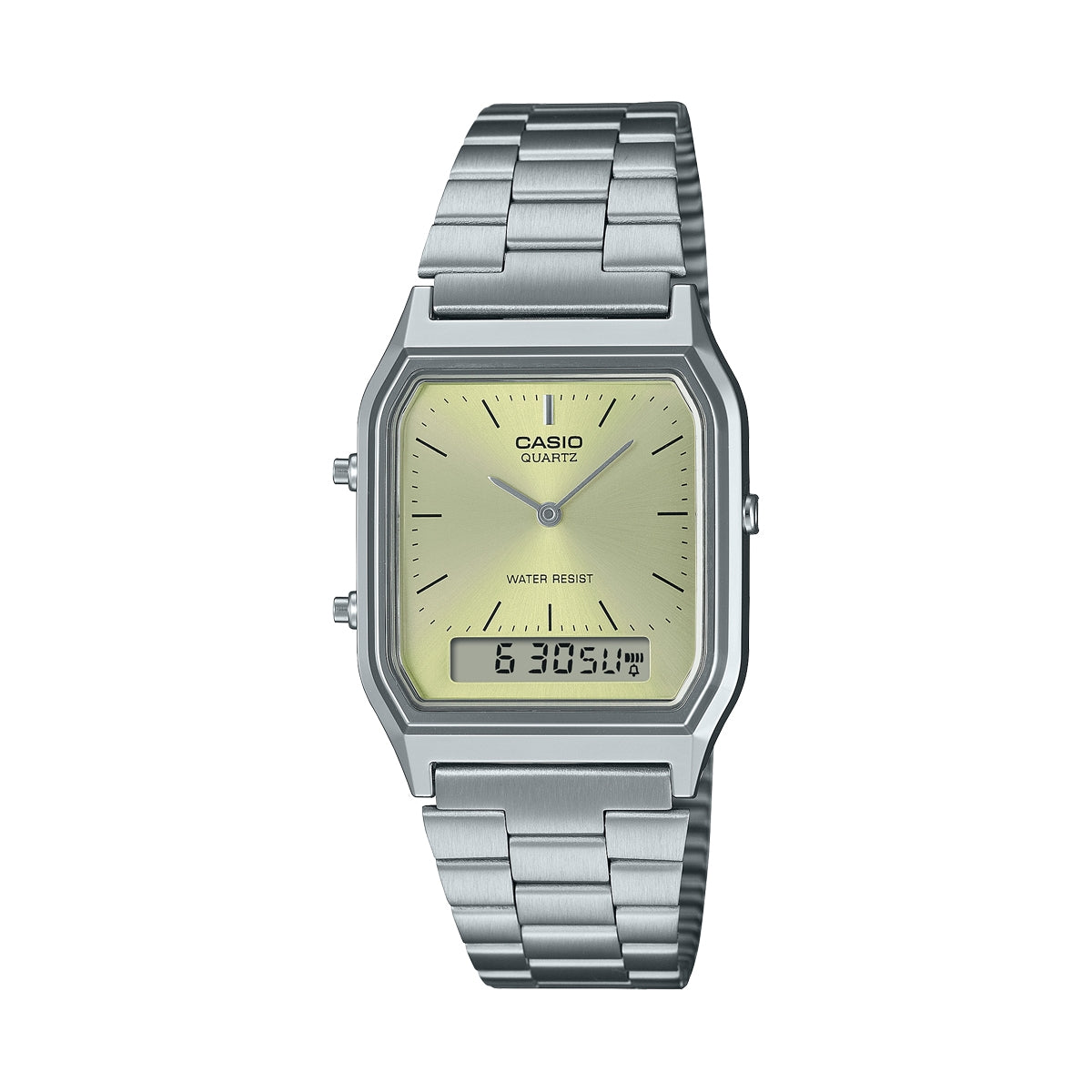 CASIO VINTAGE Mod. EDGY COLLECTION SUNRAY DIAL - GREEN LEMON