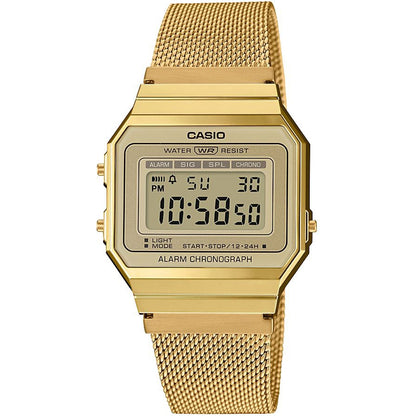 CASIO VINTAGE Mod. ICONIC SLIM DESIGN - GOLD MESH WATCHES