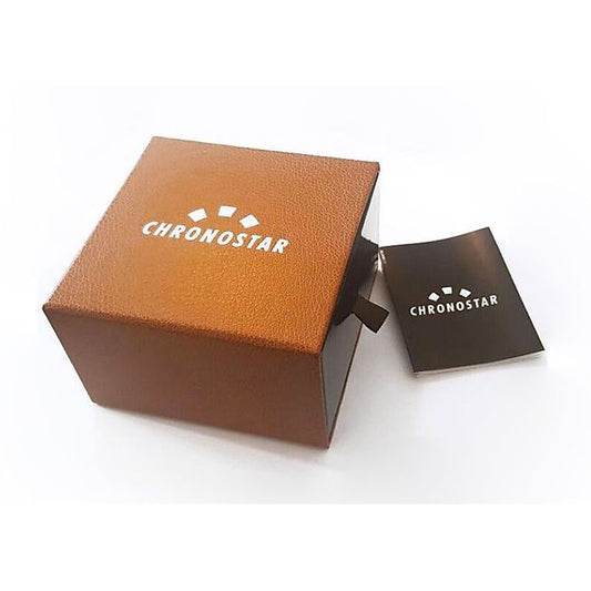 CHRONOSTAR MOD. R3751311001 watch packaging box with brand logo and booklet, designed for gentlemen's quartz multifunction wristwatch.